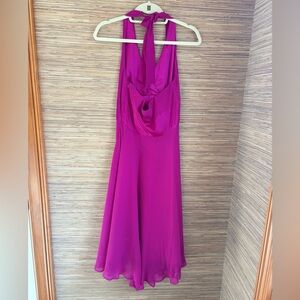 Donna Ricco Fuschia Halter Dress